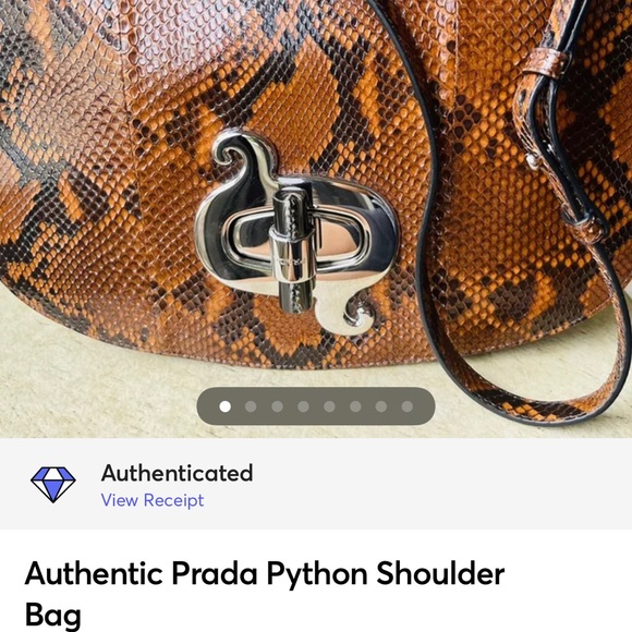 Authentic Prada Python Shoulder Bag - Picture 9 of 9